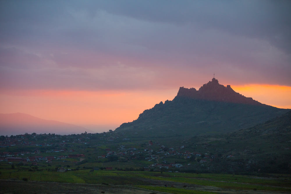 Macedonia sunset in Prilep.