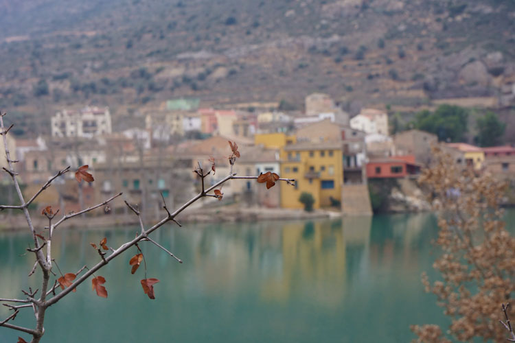 View of Sant Llorrenc from the the other side of the lake.