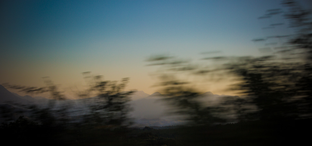 Movement of the road. Croatia.