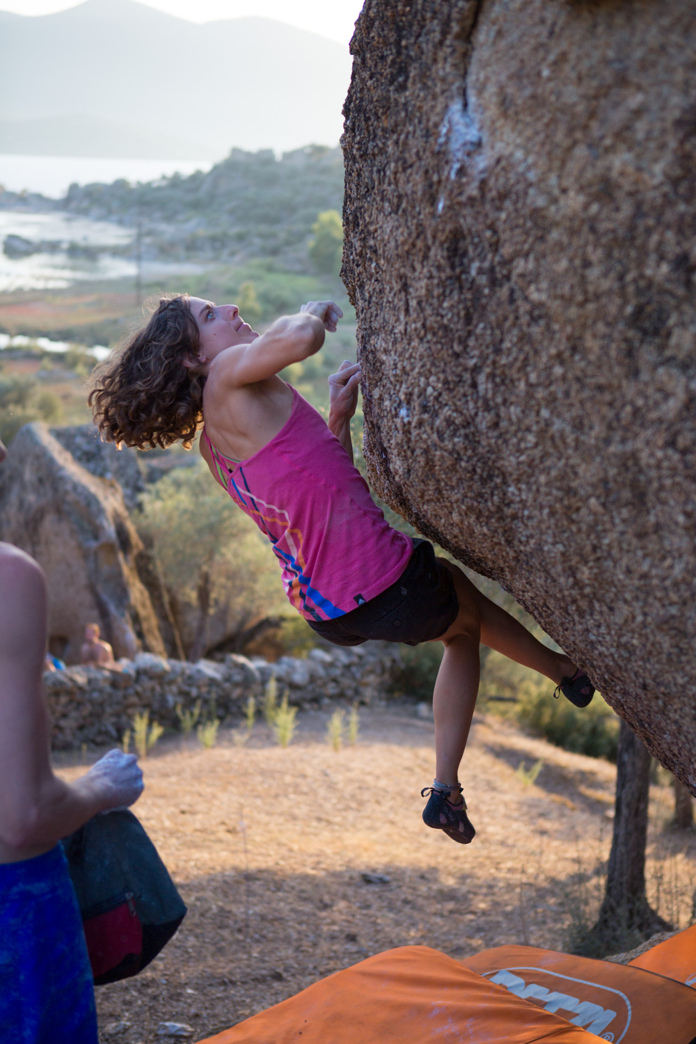 Melissa Le Neve midair Bafa Lake, Turkey.